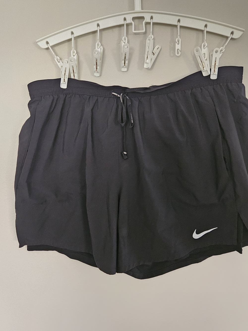 Nike Black Athletic Running Shorts with Drawstring